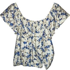 NWT - A New Day Women's XL Floral Off-Shoulder Blouse